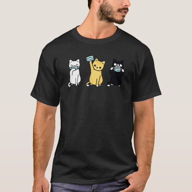 Niedliche Katzenanzug Maske Niedlich Adorable Kitt T-Shirt (Vorderseite)