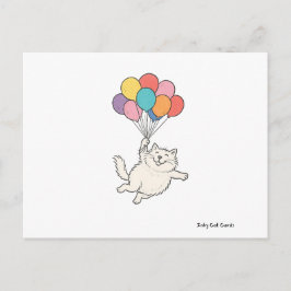 Niedliche Katzenballons Postkarte