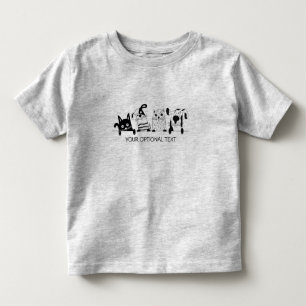 Niedliche Katzenbekleidung Kleinkind T-shirt