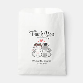 Niedliche Katzenbräune und Katzenbräuche Geschenktütchen