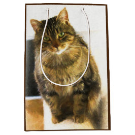 Niedliche Katzengeschenk Mittlere Geschenktüte