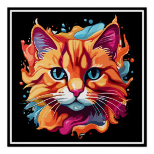 Niedliche Katzengesicht-87002 Poster