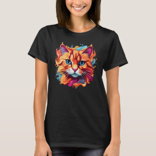 Niedliche Katzengesicht-87002 T-Shirt