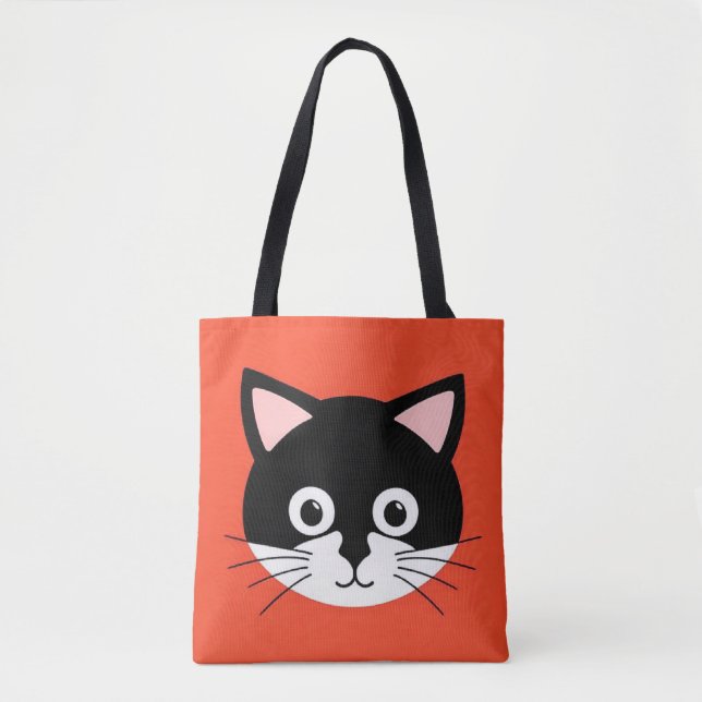 Niedliche Katzengesicht Vibrant Illustration (Vorderseite)