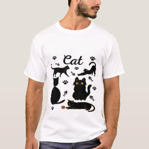 Niedliche Katzengruppe, lustige Katzen, Katzenmies T-Shirt