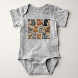 Niedliche Katzenhose Baby Strampler