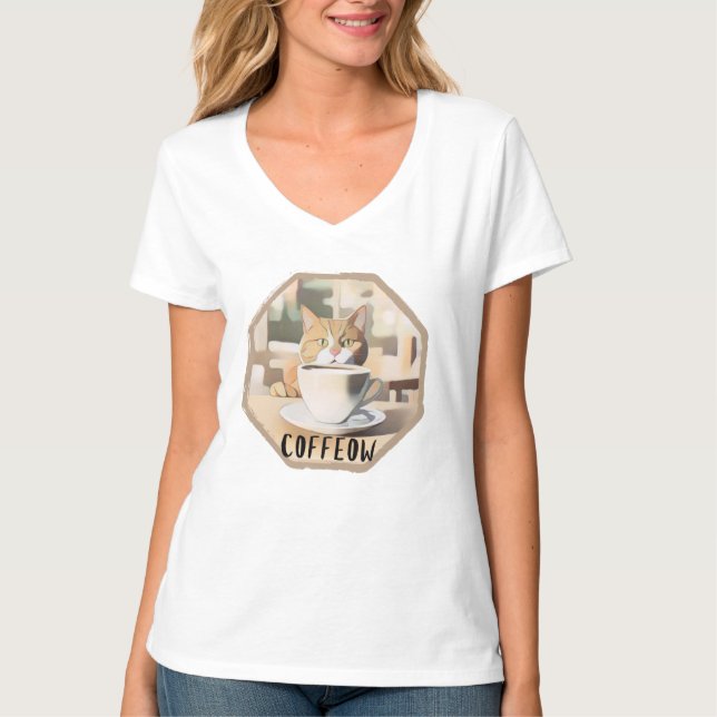 Niedliche Katzenjacke T-Shirt (Vorderseite)