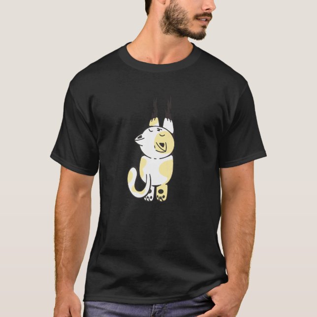 Niedliche Katzenklippen Katzen Kratzer Niedliche T T-Shirt (Vorderseite)
