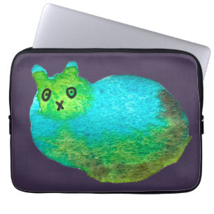 Niedliche Katzenkunstdarstellung Laptopschutzhülle