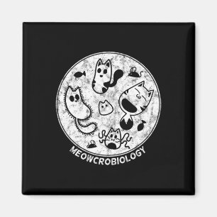 Niedliche Katzenleiden Bakterienmikrobiologie Magnet
