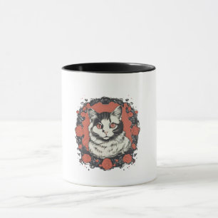 niedliche Katzenliebhaber Kunstdesign Tasse