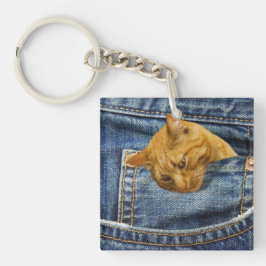 Niedliche Katzenliebhaber Sake-Geschenk Schlüsselanhänger