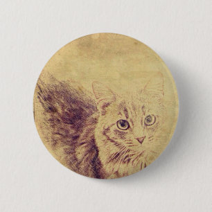 Niedliche Katzenliebling Button