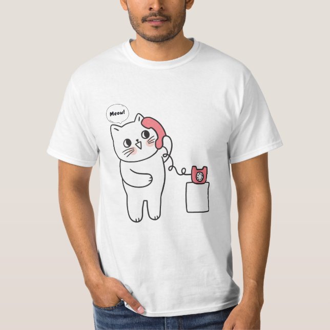 niedliche Katzenmabe T-Shirt (Vorderseite)