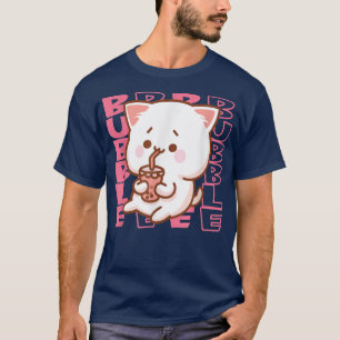 Niedliche Katzenmilch Kätzchen Kawaii Neko trinken T-Shirt