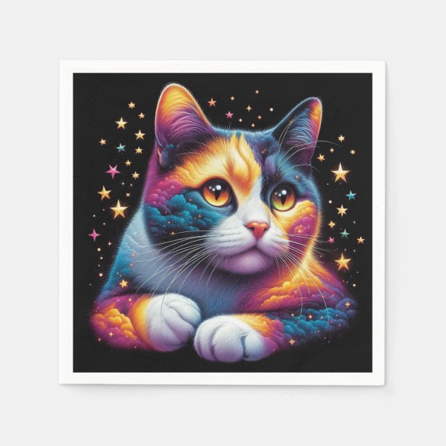 Niedliche Katzennapkins! Serviette (Vorderseite)