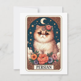 Niedliche Katzennotizkarte Mitteilungskarte