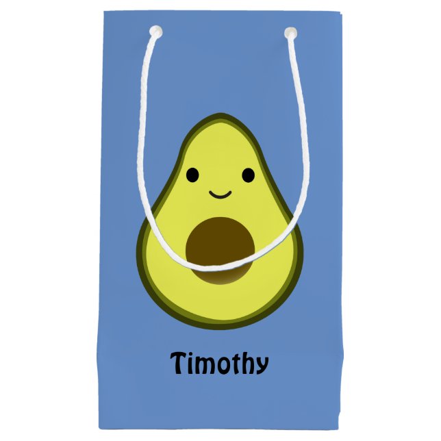 Niedliche Kawaii Avocado Kleine Geschenktüte (Vorderseite)