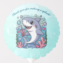 Niedliche Kawaii Boba Shark Ocean Vibes Baby Dusch