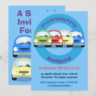 Niedliche Kawaii-Cartoon Einladung