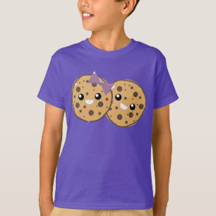 Niedliche Kawaii Chocolate Chip Cookie Couple T-Shirt
