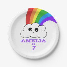 Niedliche Kawaii Cloud und Regenbogen Kid`s Geburt