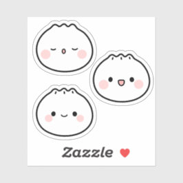 Niedliche Kawaii Dumpling koreanische Lebensmittel Aufkleber