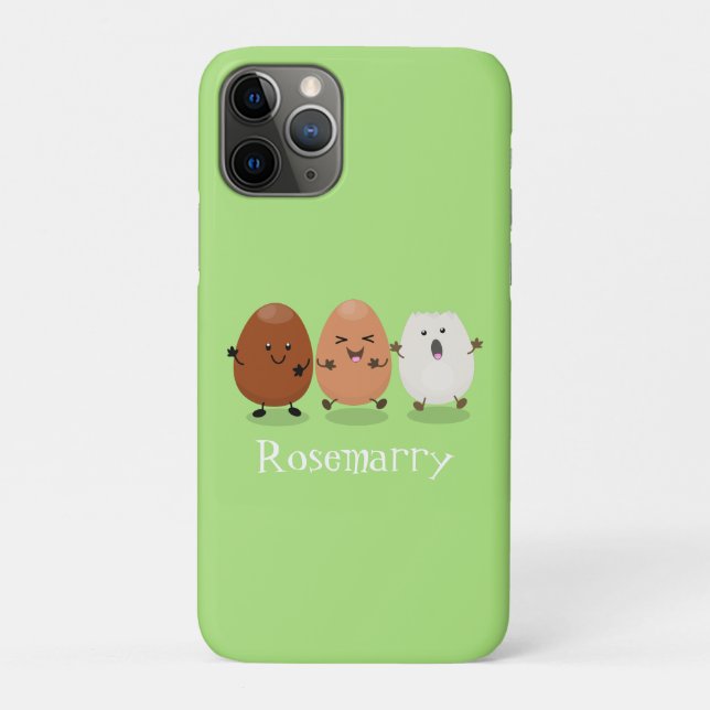 Niedliche Kawaii-Eier — lustige Cartoon-Illustrati Case-Mate iPhone Hülle (Rückseite)