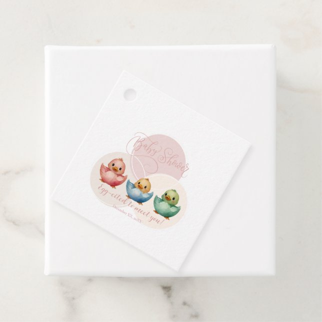 Niedliche Kawaii Eier Vögel Pastellfarben Babydusc Geschenkanhänger (Beispiel)