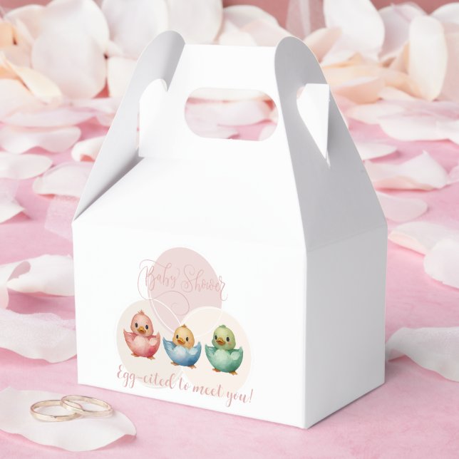 Niedliche Kawaii Eiervögel Pastellfarben Kinderdus Geschenkschachtel (Hochzeit)
