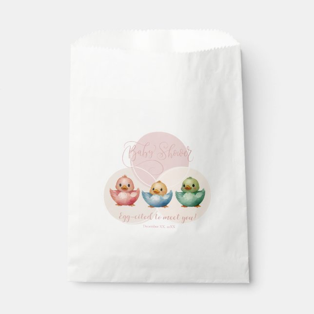 Niedliche Kawaii Eiervögel Pastellfarben Kinderdus Geschenktütchen (Vorderseite)