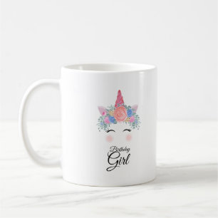 Niedliche Kawaii farbenfrohe Regenbogen Einhorn Ge Kaffeetasse