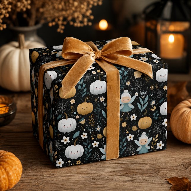 Niedliche Kawaii Halloween Fairy und Pastel Pumpki Geschenkpapier Set (Von Creator hochgeladen)