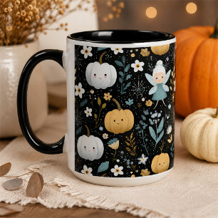 Niedliche Kawaii Halloween Fairy und Pastel Pumpki Tasse