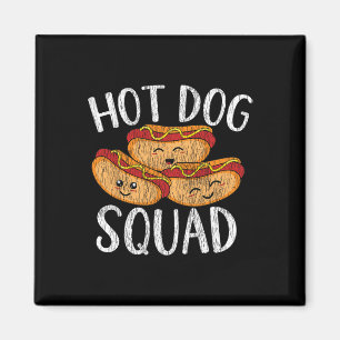 Niedliche Kawaii Hot Dog Squad Grillen Familie Mat Magnet