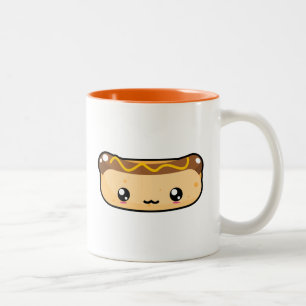 Niedliche Kawaii Hotdog-Tasse Zweifarbige Tasse