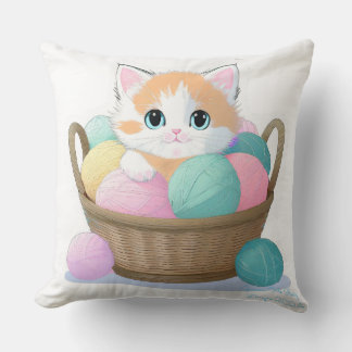 Niedliche Kawaii-Katze Kissen