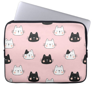 Niedliche Kawaii-Katzen Laptopschutzhülle