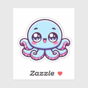 Niedliche Kawaii Octopus kundenspezifisch geschnit Aufkleber