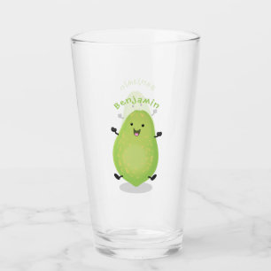 Niedliche Kawaii Papaya Pw Pfow Cartoon-Abbildung Glas