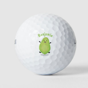 Niedliche Kawaii Papaya Pw Pfow Cartoon-Abbildung Golfball