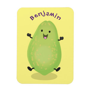 Niedliche Kawaii Papaya Pw Pfow Cartoon-Abbildung Magnet