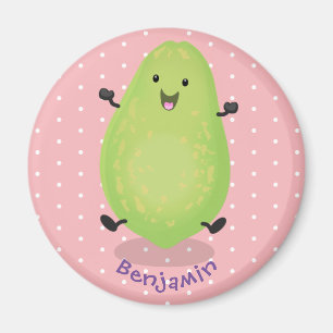 Niedliche Kawaii Papaya Pw Pfow Cartoon-Abbildung Magnet