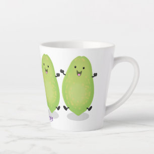 Niedliche Kawaii Papaya Pw Pfow Cartoon-Abbildung Milchtasse