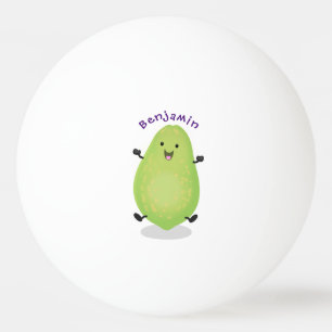 Niedliche Kawaii Papaya Pw Pfow Cartoon-Abbildung Tischtennisball