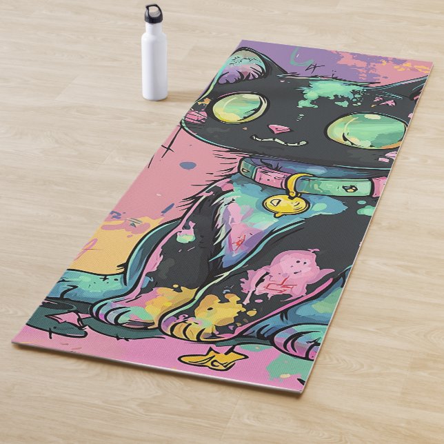 Niedliche Kawaii Pastel Goth Patchwork Gotische Cr Yogamatte (Beispiel)