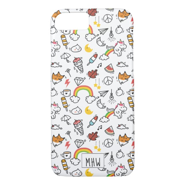 Niedliche Kawaii Pattern-Gehäuse Case-Mate iPhone Hülle (Rückseite)
