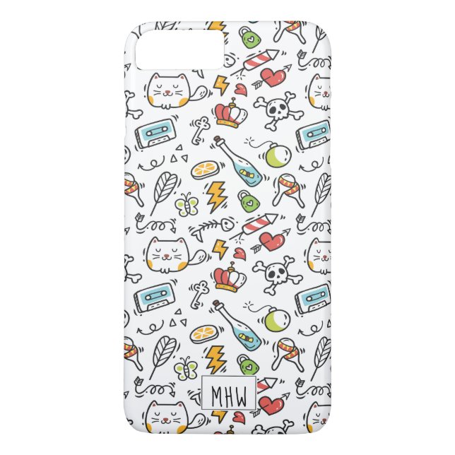 Niedliche Kawaii Pattern-Gehäuse Case-Mate iPhone Hülle (Rückseite)