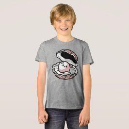 Niedliche Kawaii Pearl in einer offenen Muschel Tri-Blend Shirt