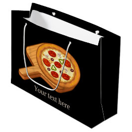 niedliche Kawaii Pizza Party Liebhaber fügen Text Große Geschenktüte